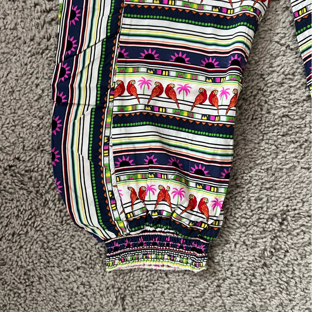 EUC Mara Hoffman Parrot Print Crop Pants Small - Picture 5 of 10